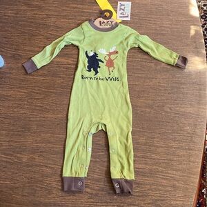 Toddlers Union Suit. 6 Mos. Born to be wild. New with tag.